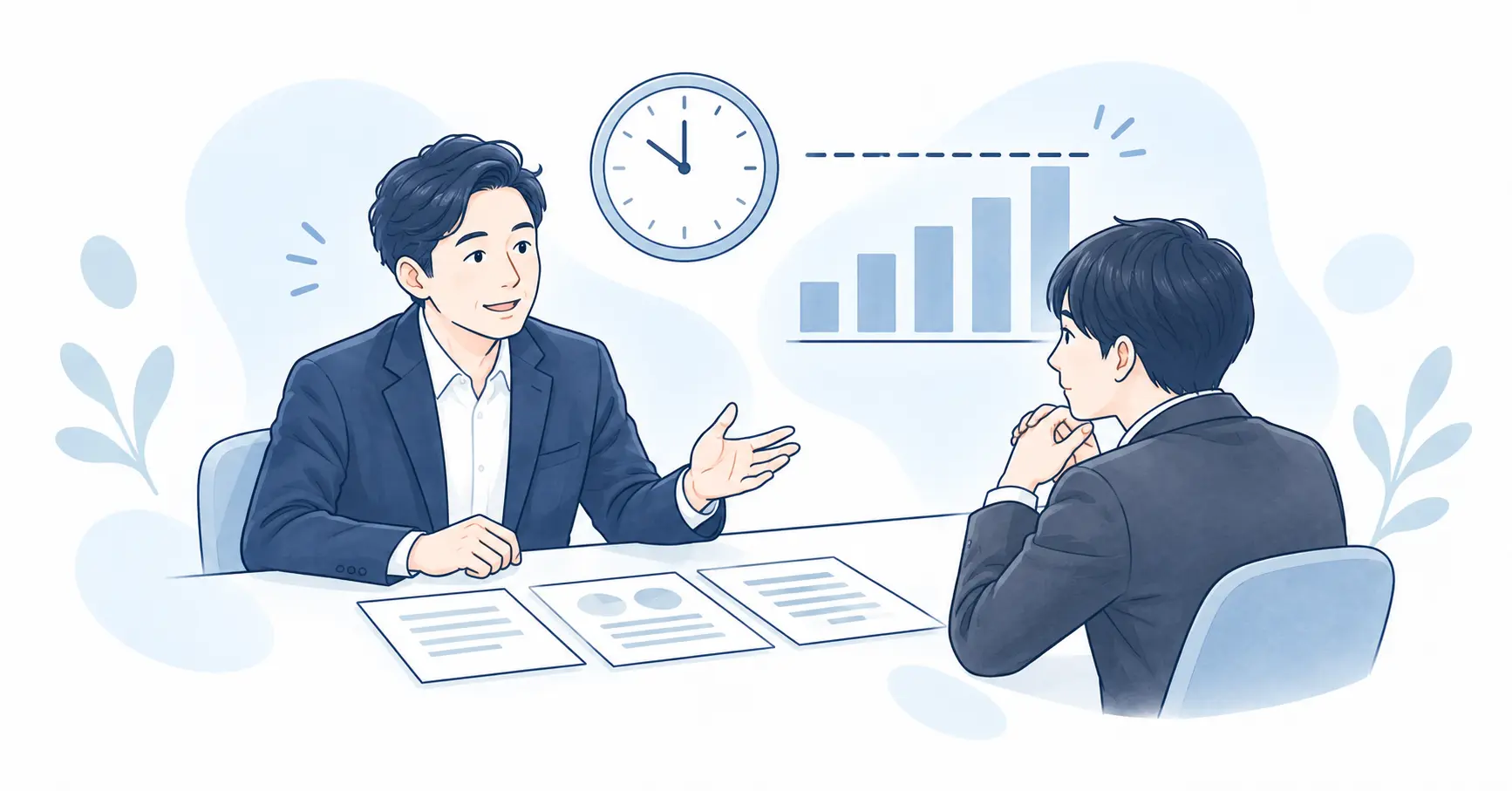 36協定の上限と届出｜時間外労働の上限規制と、特別条項の決まりのイラスト