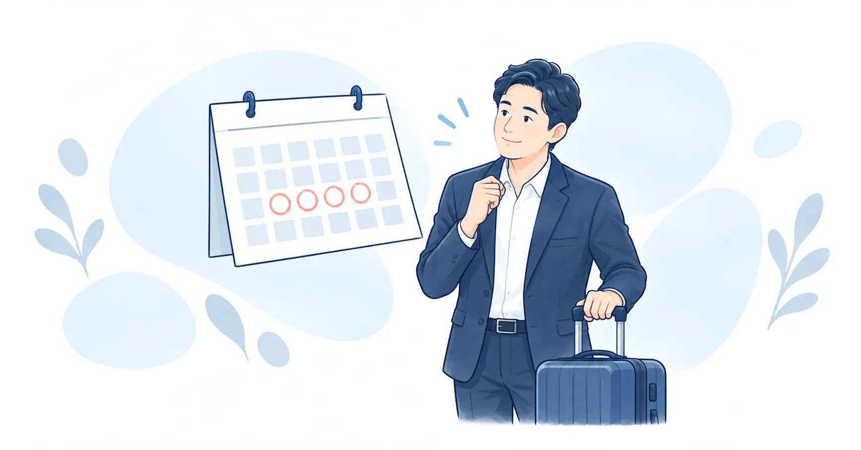 有給休暇の付与日数|パートの比例付与と、年5日の取得義務のイラスト