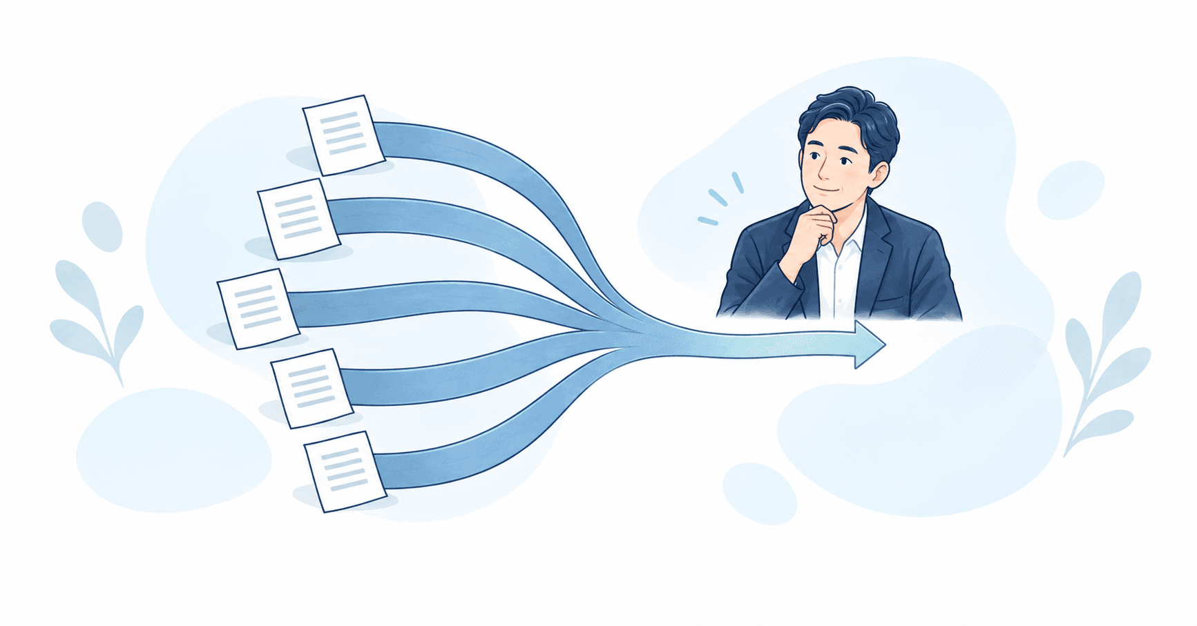 事業資金の借入を一本化して返済を軽くする｜借り足しで資金繰りが重くなる仕組みのイラスト