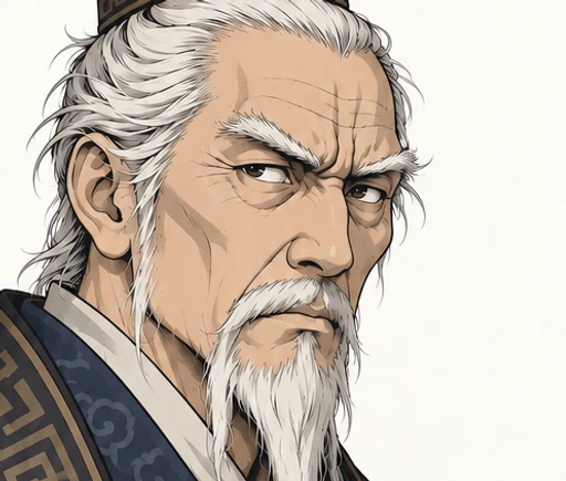 范増の顔イラスト